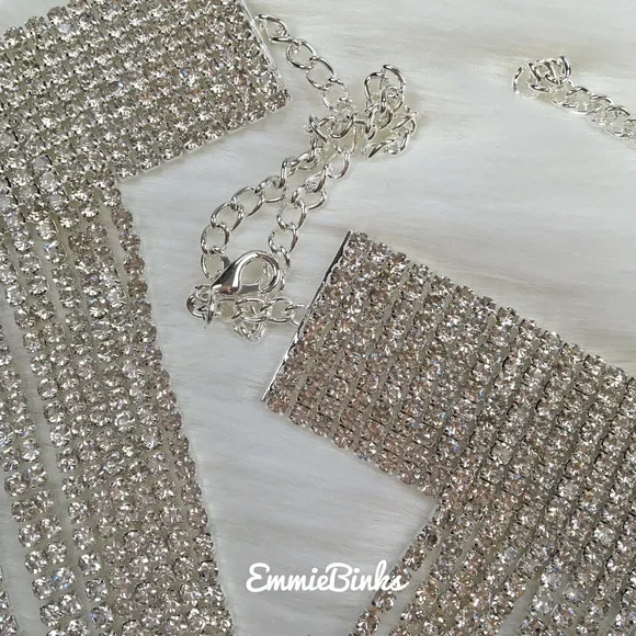 New Luxe Crystal Fringe Tassel Anklet - Picture 7 of 16